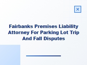 Fairbanks Attorney for Parking Lot Trip and Fall Cases